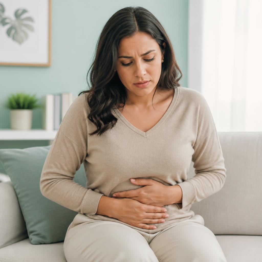 Mujer con dolor pélvico o abdominal que busca atención ginecológica especializada